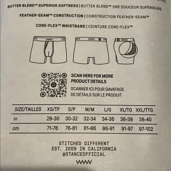 NWT Stance Mens Butterblend Wholester Pouch Black Boxer Briefs, Size Medium - Picture 5 of 6